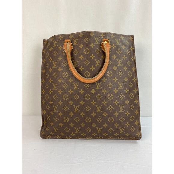 LOUIS VUITTON Vintage SPECIAL EDITION Brown Monogram Oversized Handbag Tote Bag - Picture 4 of 14